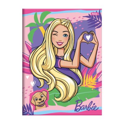 Caderno 1/4 Pequeno Brochura Costurado Sem Mola 48 Folhas Barbie - Estampas Diversas