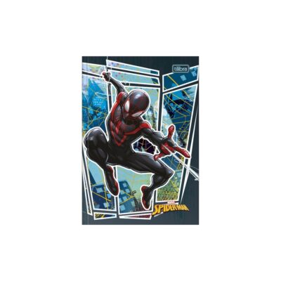 Caderno 1/4 Pequeno Brochura Costurado Sem Mola 48 Folhas Spider Man - Estampas Diversas