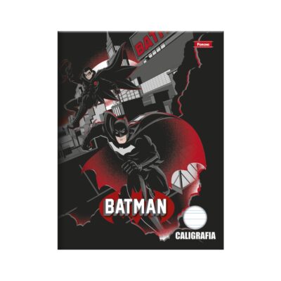 Caderno Brochura Costurado Sem Mola Caligrafia Capa Dura 40 Folhas Batman - Estampas Diversas