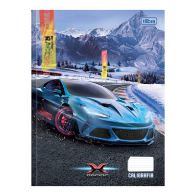 Caderno Brochura Costurado Sem Mola Caligrafia 40 Folhas X Racing - Estampas Diversas