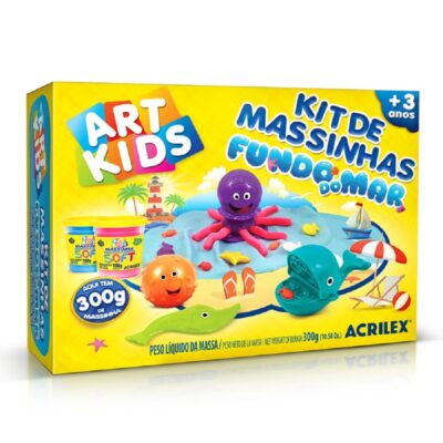 Kit De Massinhas Art Kids - Fundo Do Mar