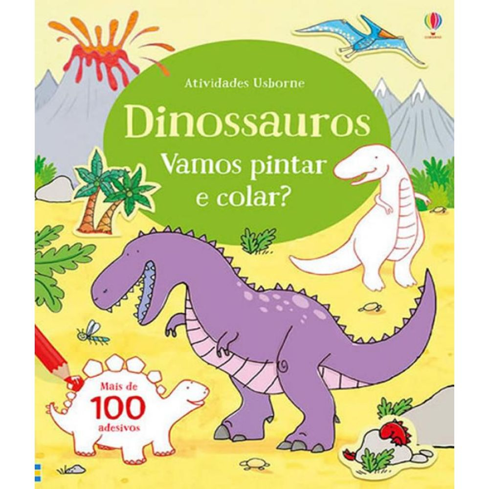 54 desenhos de dinossauros para colorir