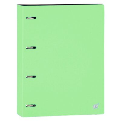 Fichário Caderno Argolado Universitário Com 4 Argolas - Verde Pastel