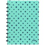 Caderno Atoma PersonalizÁvel Com 72 Folhas - Verde Pastel E Azul Marinho+