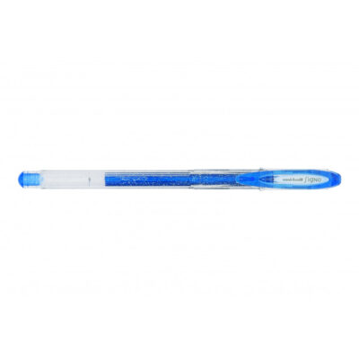 Caneta Uni Signo Gel 1.0mm - Azul Glitter
