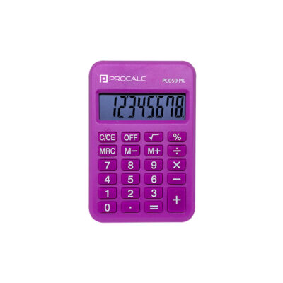 Calculadora Procalc Pessoal 8 Digitos - Pink