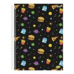 Caderno 1/4 Pequeno Espiral 96 Folhas Kbom- estampas Diversas