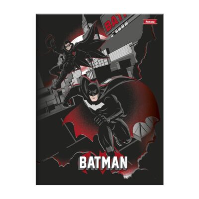 Caderno Universitário Grande Brochura Costurado Sem Mola 48 Folhas Batman – Estampas Diversas