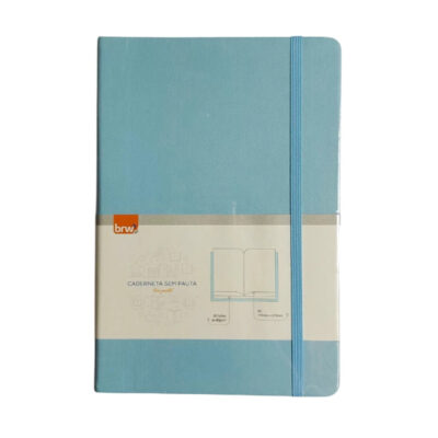 Caderneta Sem Pauta 80 Folhas - Azul Pastel