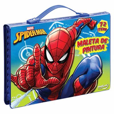 Maleta De Pintura Com 72 Itens - Spider-Man
