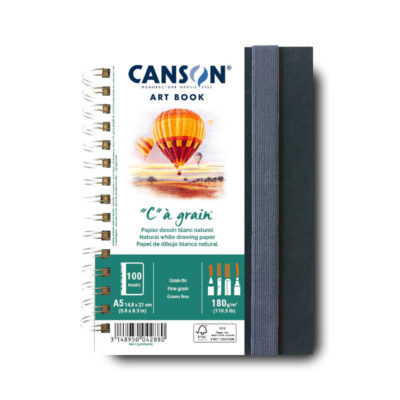 Caderno Espiral Artbook C à Grain 50 Folhas Sem Pauta Capa Dura - Azul Marinho