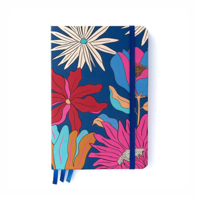 Caderneta De Anotações 192 Folhas Tripla - Tropicalia - Azul