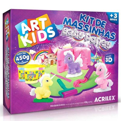 Kit De Massinha Art Kids 450 Gramas - Baby Poney