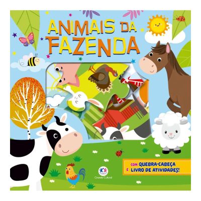 Animais Da Fazenda - Com Quebra-Cabeça E Livro De Atividades!