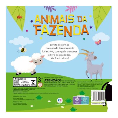 Animais Da Fazenda – Com Quebra-Cabeça E Livro De Atividades!