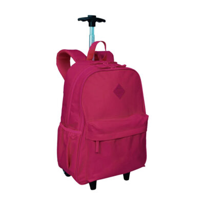 Mochila Com Rodinhas Rolling Crinkle – Pink