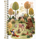 Caderneta Espiral Capa Dura 1/8 80 Folhas Loveland - Estampas Diversas