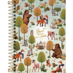Caderneta Espiral Capa Dura 1/8 80 Folhas Loveland - Estampas Diversas