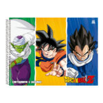 Caderno De Desenho E Cartografia Espiral 60 Folhas Dragon Ball - Estampas Sortidas