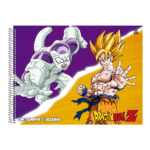 Caderno De Desenho E Cartografia Espiral 60 Folhas Dragon Ball - Estampas Sortidas