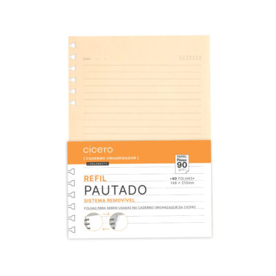 Refil Caderno Organizador 40 Folhas - Pólen