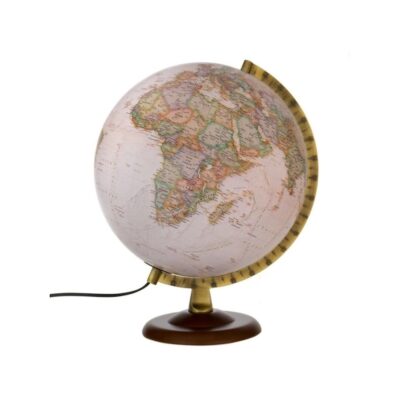 Globo Gold Executivo Antigo Luminoso Plástico 30cm - Português