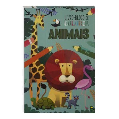 Livro Bloco De Colorir - Animais