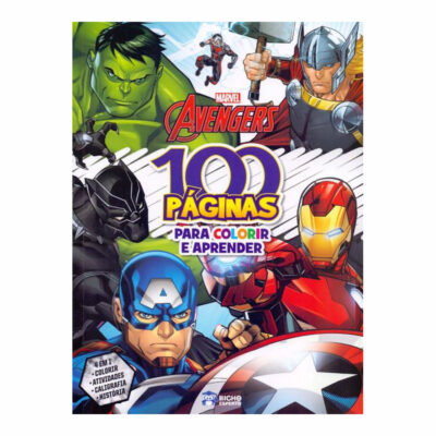 Marvel - 100 Páginas Para Colorir - Avengers