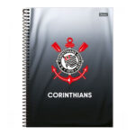 Caderno Universitário Grande Espiral 160 Folhas 10 Matérias Corinthians - Estampas Diversas