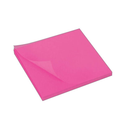 Bloco Notas Adesivas Post It Tili Notes 76mmx76mm Com 50 Folhas Transparente – Rosa