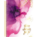 Caderno 1/4 Pequeno Espiral Capa Dura 80 Folhas Mulher - Estampas Diversas