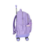 Mochilete Laptop Com Rodinhas - Roxo