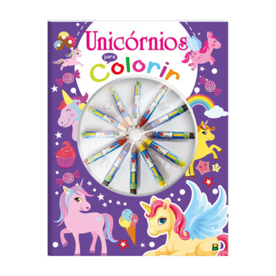 Cores Em Ação! Unicórnios Para Colorir