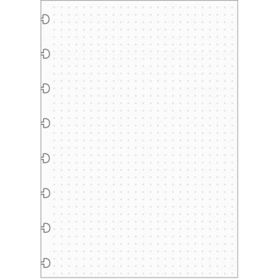 Refil Caderno Pontilhado A5 Com 30 Folhas 140x200mm