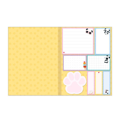 Bloco Notas Adesivas Post It Tili Notes Com 30 Folhas Cada Panda – Com 8 Blocos