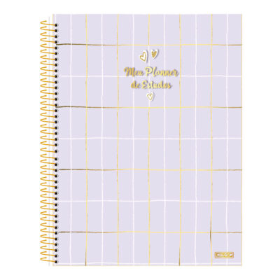 Planner Espiral Permanente Estudos – Estampas Sortidas