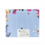Planner Permanente Bloco Semanal - Joia Natural, Insecta Tarde  - azul