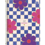 Caderno Universitário Grande Capa Dura 80 Folhas Check Pop - Estampas Diversas