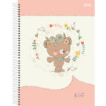 Caderno 1/4 Pequeno Espiral Capa Dura 80 Folhas So Cute - Cores Diversas