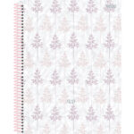 Caderneta Espiral Capa Dura 1/8 80 Folhas Detalhes - Estampas Diversas