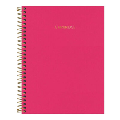 Caderno Capa Dura Executivo 80 Folhas Cambridge Pautado - Pink