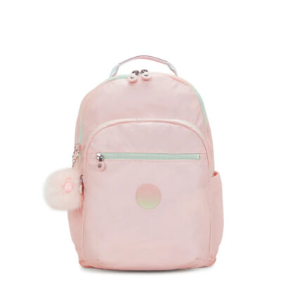 Mochila Kipling Seoul College - Blush Rosa Metálico