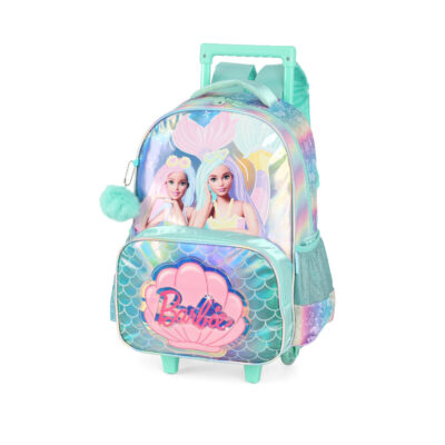 Mochila Com Rodinhas Barbie - Verde