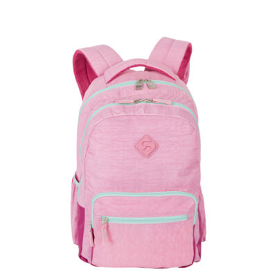 Mochila College Crinkle - Double Pink