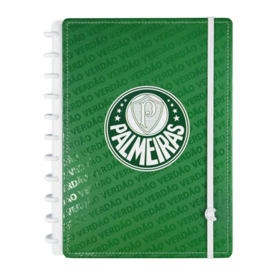 Caderno Inteligente 1/4 A5 Pequeno Espiral Com 80 Folhas - Palmeiras