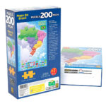 Quebra-CabeÇa Mapa Do Brasil - Com 200 PeÇas