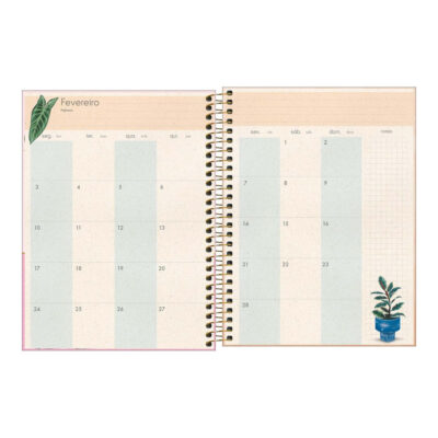 Planner Espiral Naturalis 2025 – Estampas Sortidas