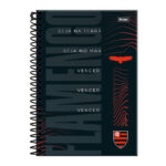 Caderno Universitário Grande Espiral 160 Folhas 10 Matérias Flamengo - Estampas Diversas