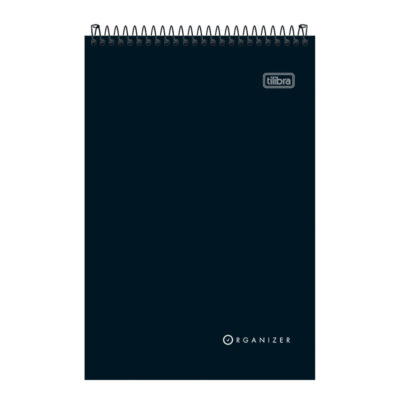 Bloco Espiral Capa Dura Alto Com 80 Folhas Organizer