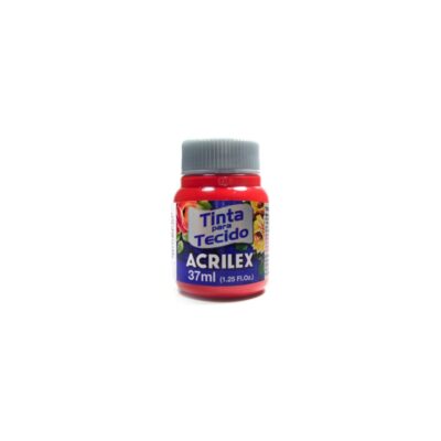 Tinta Tecido 37ml - Vermelho Escarlate